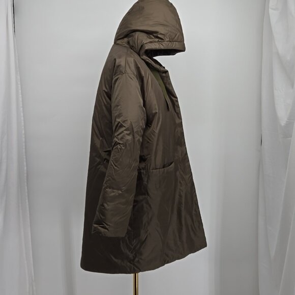 ASPESI Forest Hooded Padded Design Lightweight Construction Coat Size Medium - Picture 8 of 16